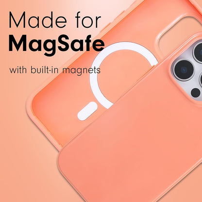 Case for iPhone 16 Pro | Compatible with MagSafe | 10ft Drop Tested | Gloss Peach