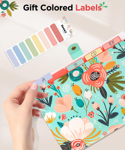 File Folders Organizer, Folders with 5 Pockets, Folders for Documents