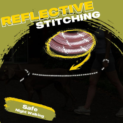 Durable Slip Lead Dog Leash, 6 FT x 1/2" Dog Training Leash, Pink