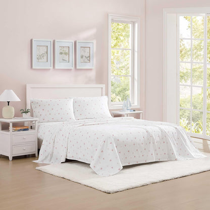 Twin Sheet Set with Fitted Sheet & Pillowcases, Cotton
