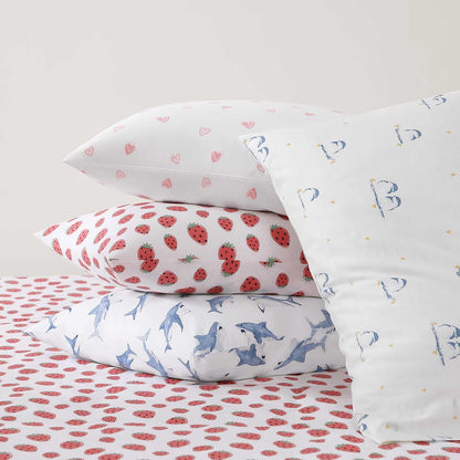 Twin Sheet Set with Fitted Sheet & Pillowcases, Cotton