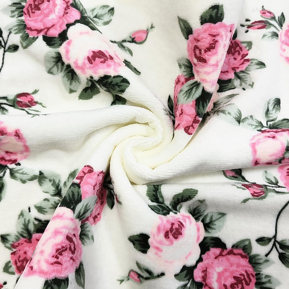 2-Piece Pink Peony Floral Pattern Hand Towels Pastoral Style Farmhouse Decorative Flower Bathroom Towels Soft Absorbent Beautiful Washcloth for Shower Kitchen Spa Beach, 13x28 Inch
