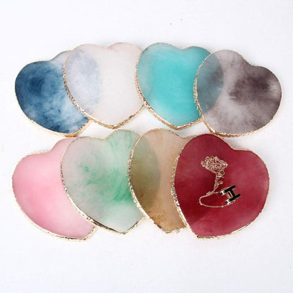9cm Coasters Perfect Table Accessories/Nail Polish Mixing Palette, Tableware Cup Mat Decoration for Home Wedding Pink Resin Drinks Coasters Bar Coasters DIY Nail Art Display