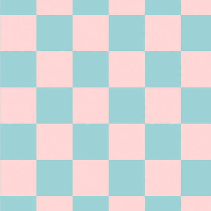 Pink Blue Checkered Peel and Stick Wallpaper 70s Retro Pastel Plaid Removable Wallpaper 17.5"X118" Mid Century Rental Friendly Geometric Wall Paper for Bedroom Bathroom Accent Wall Cabinets
