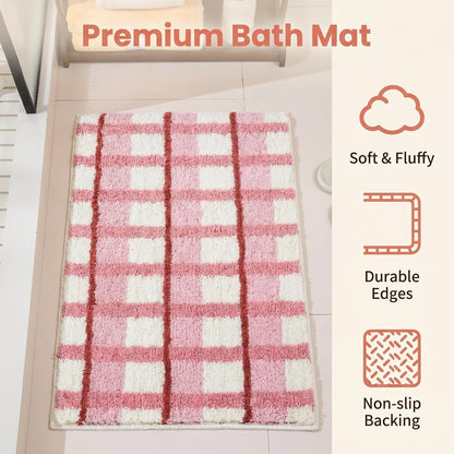 GIB Bathroom Runner Rug 63"x20", Soft Absorbent Long Bath Mat for Bathroom