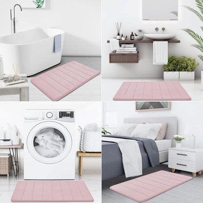 Memory Foam Bath Mat 24 x 16, Ultra Soft Absorbent Bathroom Rugs