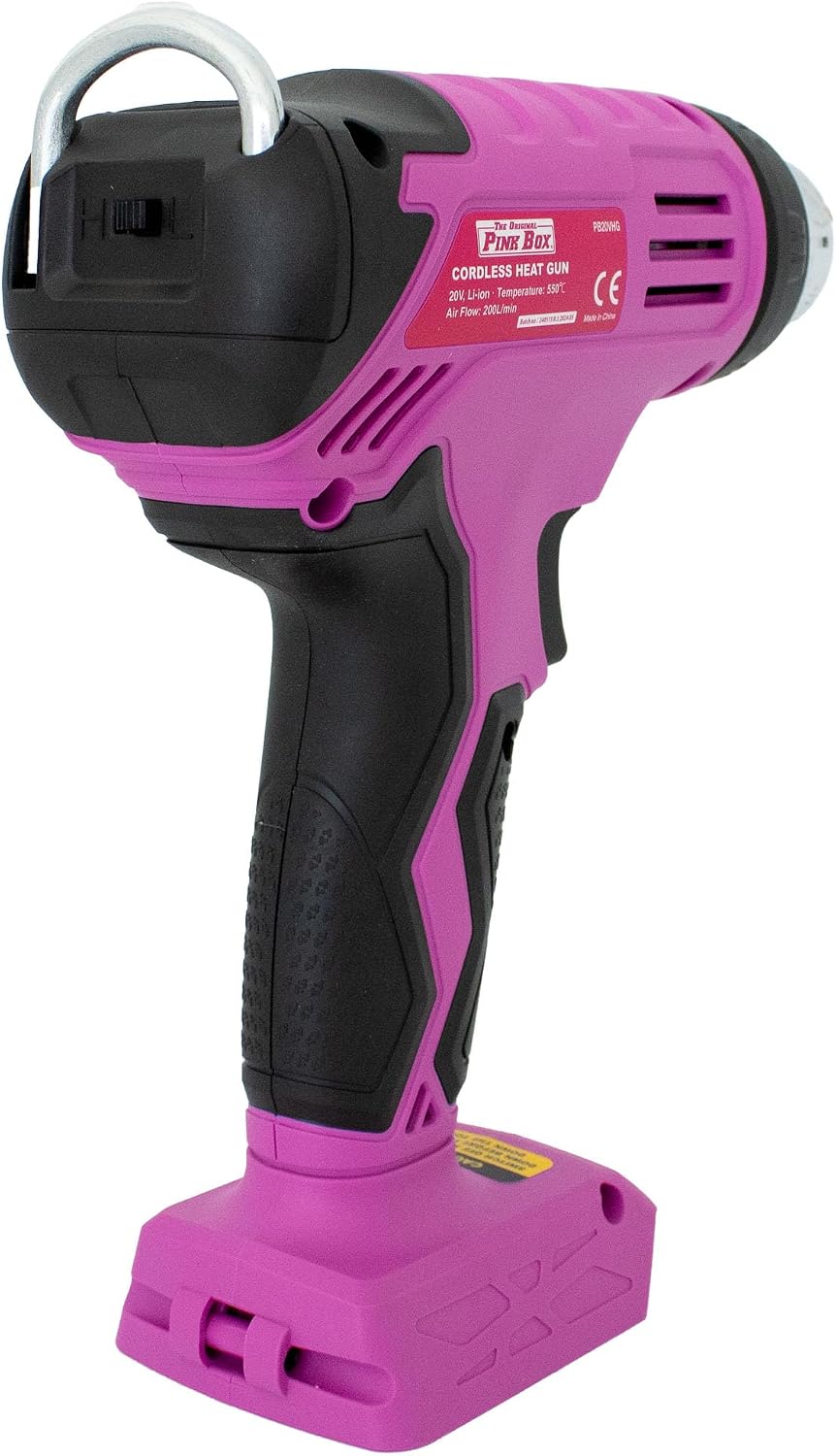 20V Cordless Heat Gun | 2-Temp Settings up to 1022 °F, 2.0Ah Lithium-Ion Battery & Charger Included