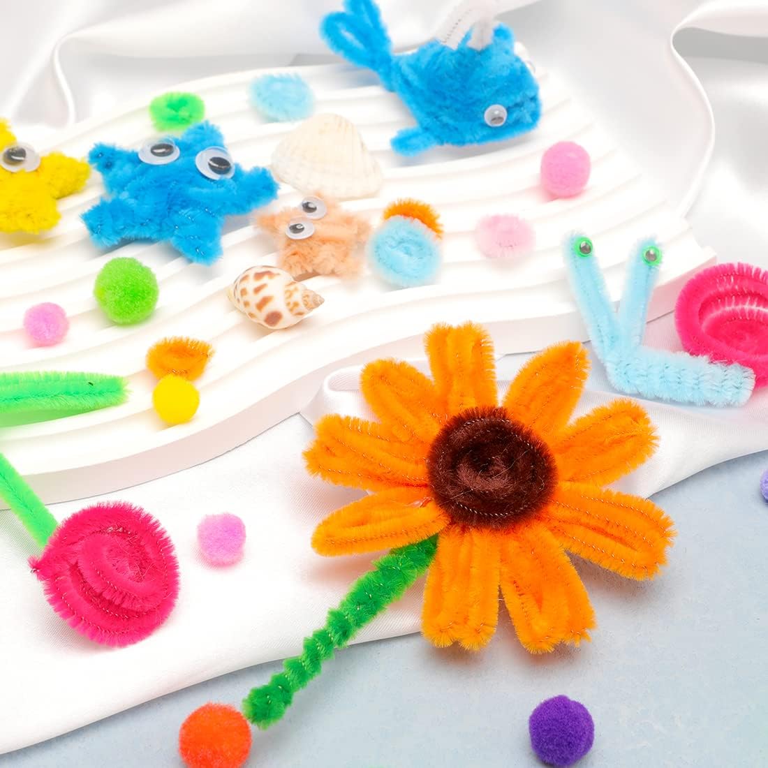 200pcs Pipe Cleaners, Pink Pipe Cleaners Craft Supplies,Chenille Stems for DIY Arts Crafts Project (Pink)