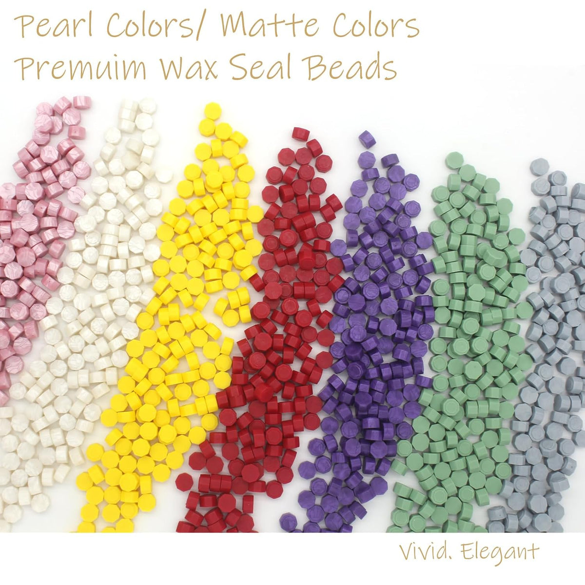 250pcs Wax Seal Beads Rose Pink, Premium Sealing Wax Beads for Stamp Seals, Octagon Seal Stamp Pellets Refill Pack for Wedding Invitation, Letter Envelope, Scrapbook DIY & Bridal Crafts