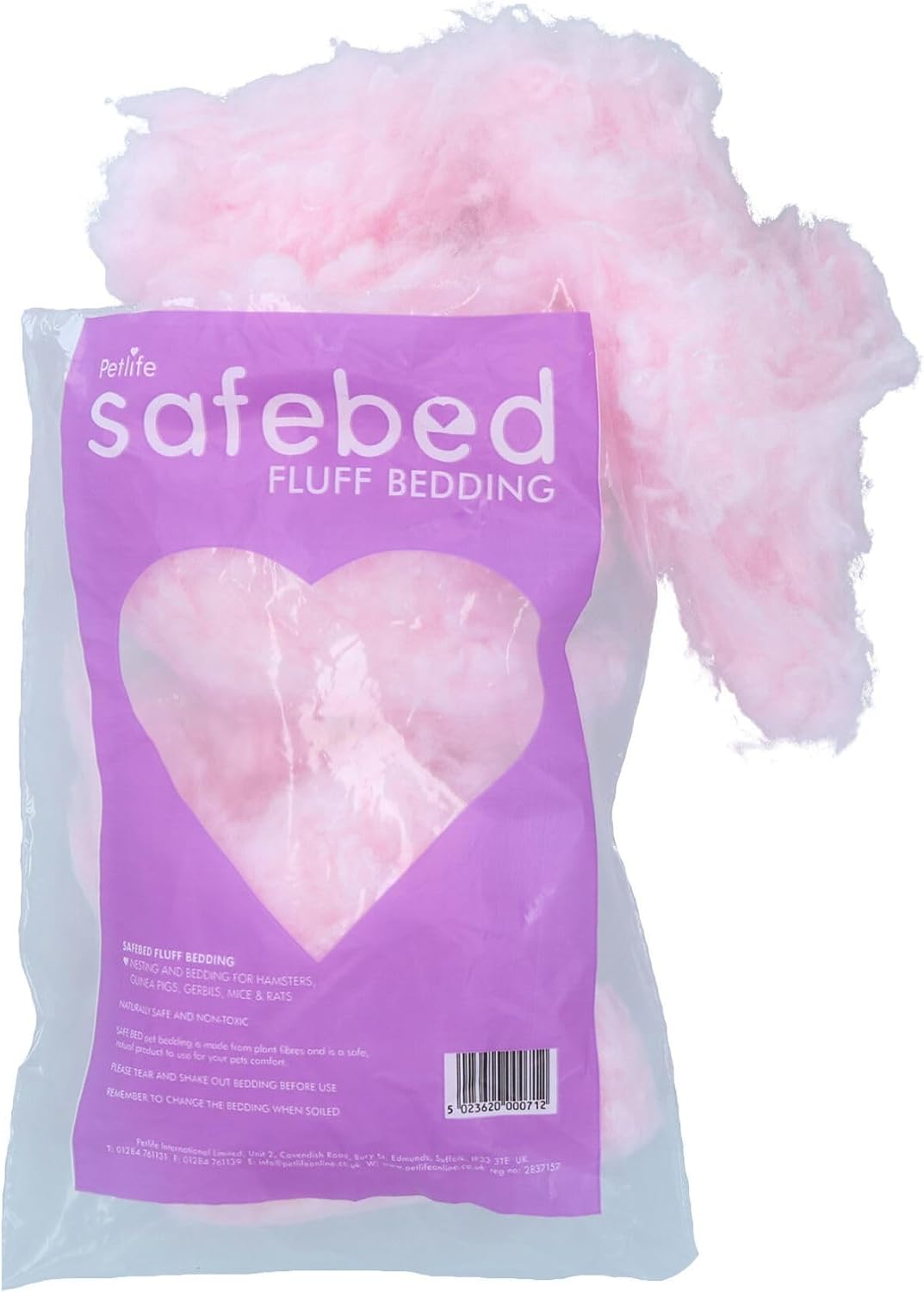 AB Tools 2PK Small Animal Hamster Gerbils Safe Bed Fluff Nesting Bedding - (Colour Varies)