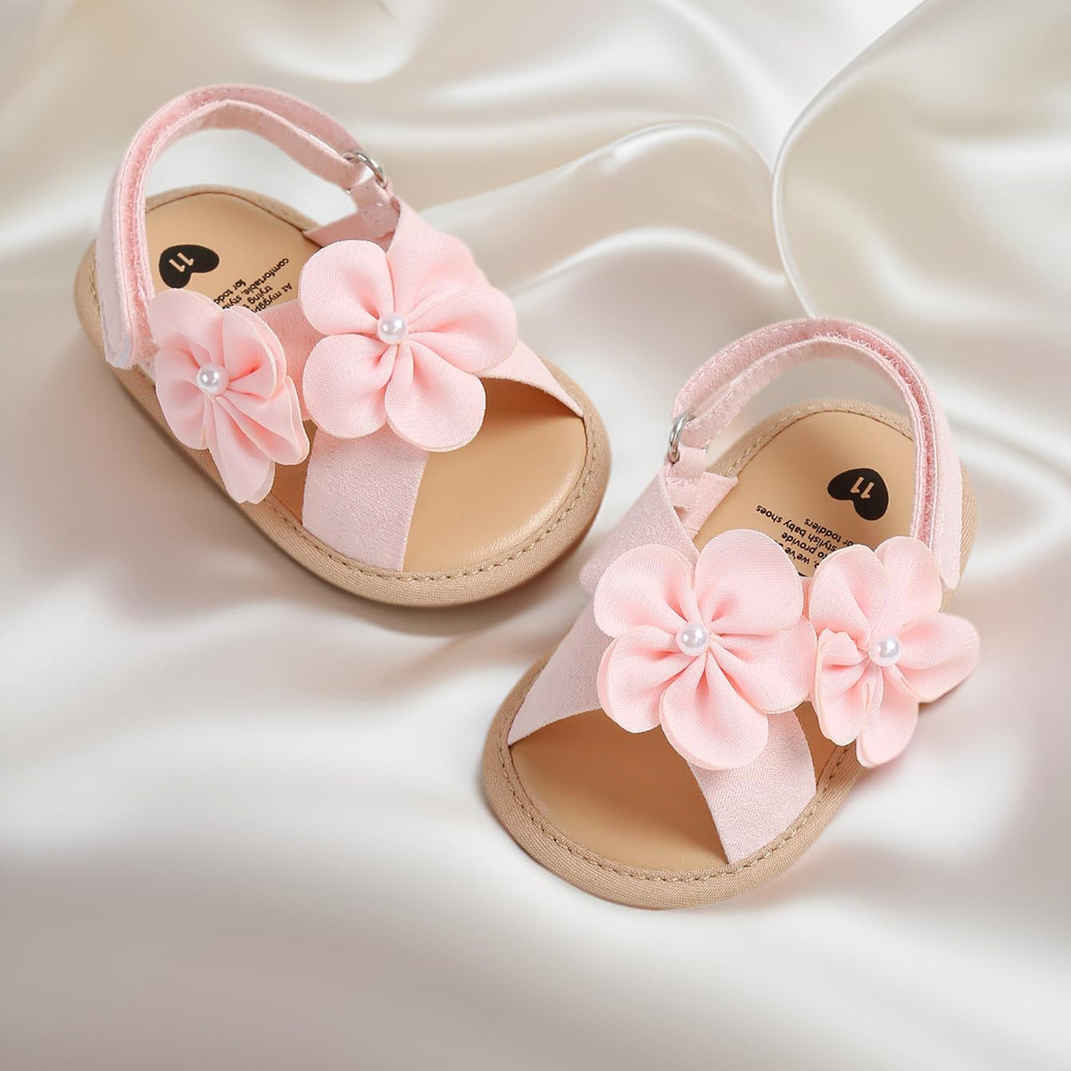 Baby Girl Mary Jane Flats Bowknot Floral Dress Shoes