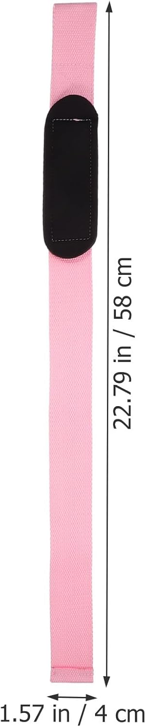 2pcs Women's Weightlifting Wrist Straps Pink Fitness Wrist Protector Training Grip Support for Deadlift Pull Ups Gym Workout