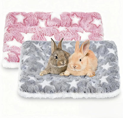 Steelhill Small Pet Bed 3 Pcs Animal Beds for Rabbit,Guinea Pig,Chinchilla,Hedgehog,Ferret & More Warm,Cozy,Soft Washable Bunny Pet Mattress for Indoor