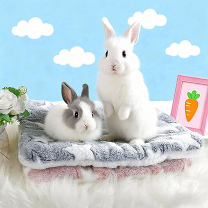 Steelhill Small Pet Bed 3 Pcs Animal Beds for Rabbit,Guinea Pig,Chinchilla,Hedgehog,Ferret & More Warm,Cozy,Soft Washable Bunny Pet Mattress for Indoor