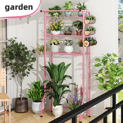 3 Tier Over The Toilet Rack, Shelf Bathroom, Bathroom Stand Organizer Space Saver, Pink