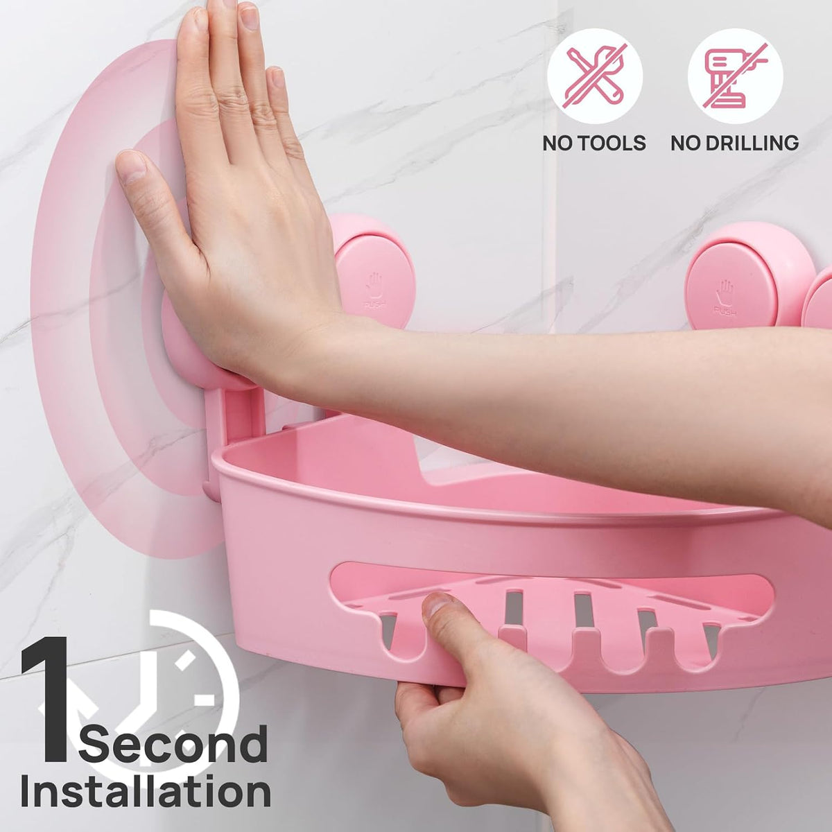 Corner Shower Caddy Suction Cup, Shower Shelves Suction Cup