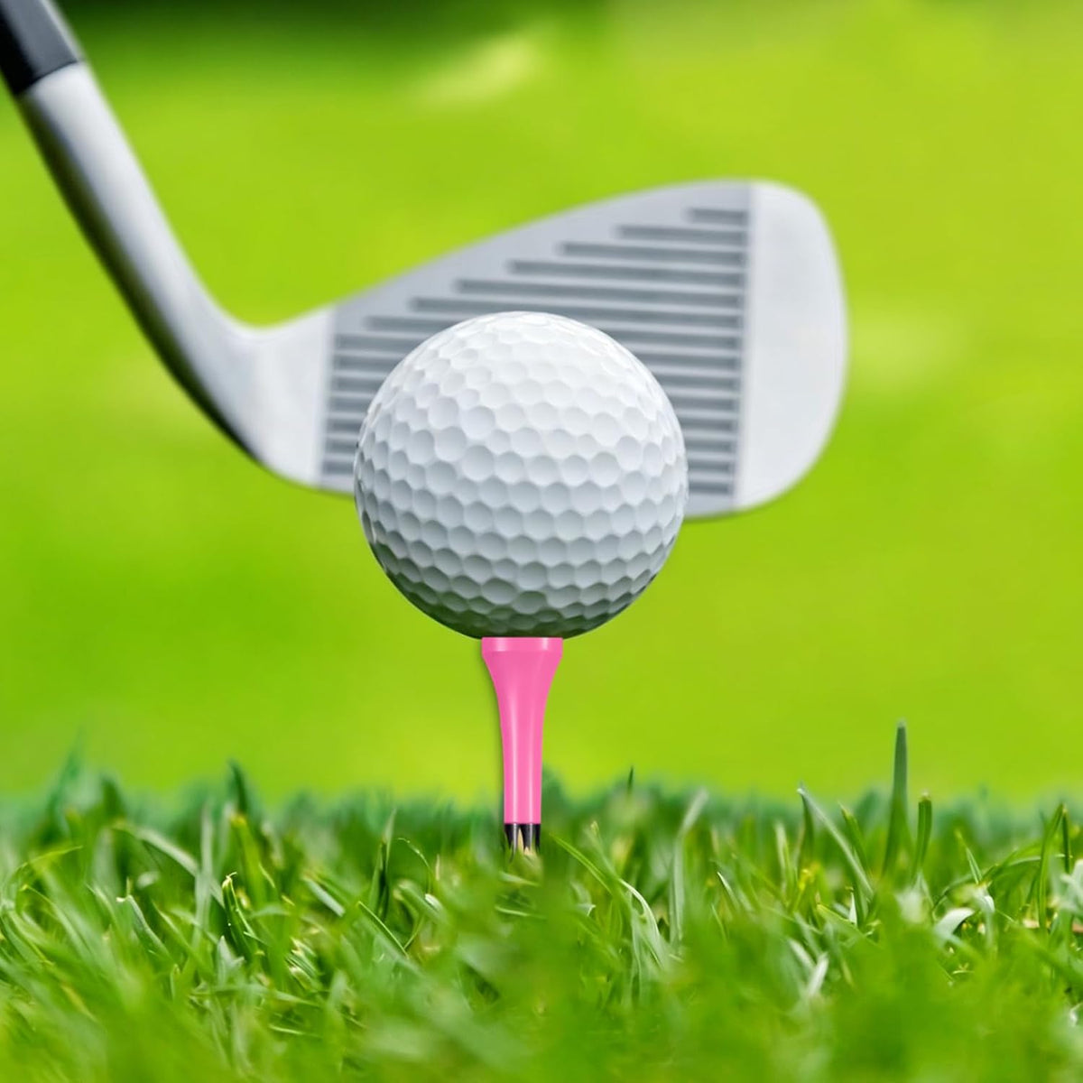 Wooden Golf Tees 3-1/4", 2-3/4", 2-1/8", 1-1/2" Available, 100 Count (Natural Color, White, Black, Blue, Red, Green, Yellow, Pink, Orange)