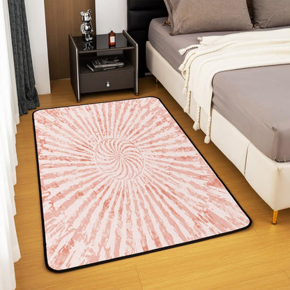 Light Pink Asbtract Art Area Rug 3x5 Modern Living Room Rugs for Bedroom for Boys Girls Children Geometric Decor Carpet Non-Slip All Season