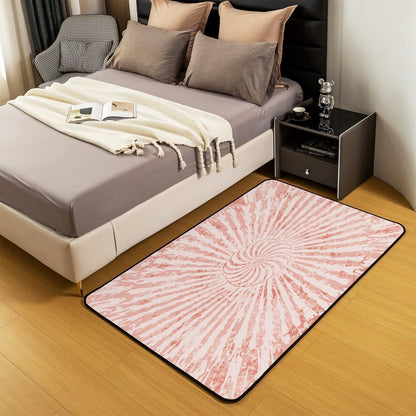 Light Pink Asbtract Art Area Rug 3x5 Modern Living Room Rugs for Bedroom for Boys Girls Children Geometric Decor Carpet Non-Slip All Season