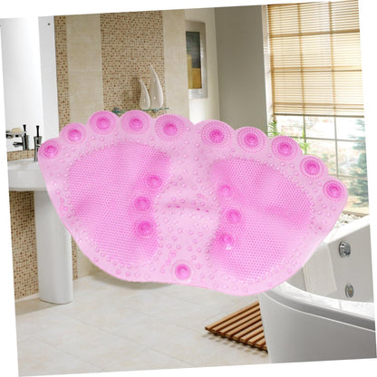 Shower Bath Mat PVC Non Slip Suction Cup Pad for Floor