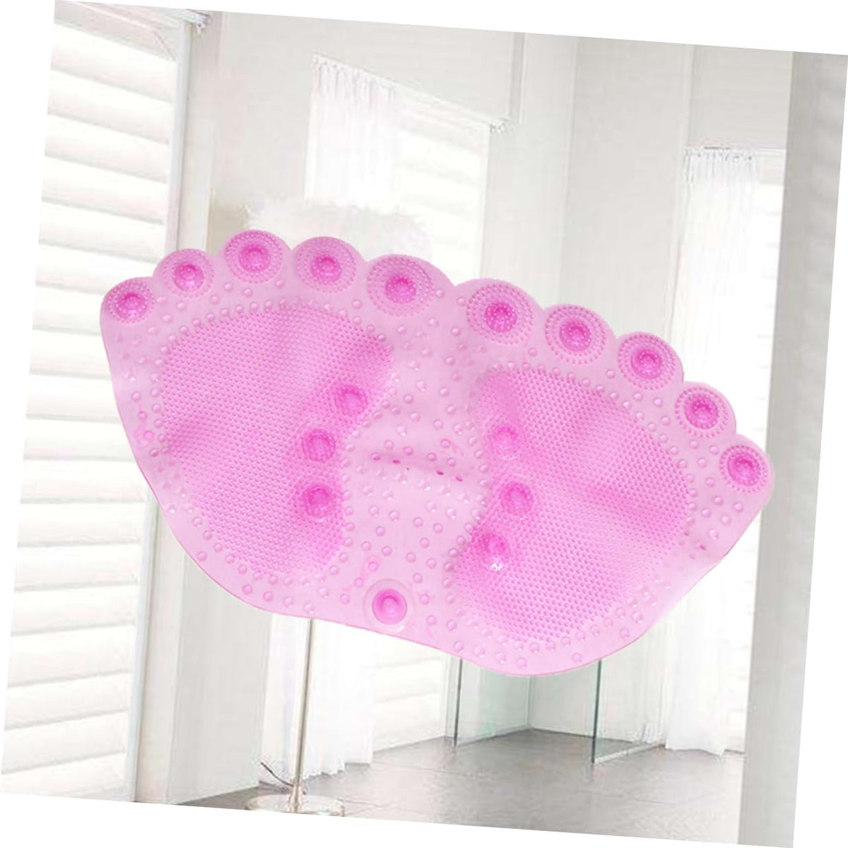 Shower Bath Mat PVC Non Slip Suction Cup Pad for Floor