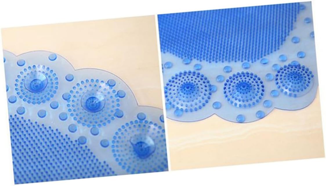Shower Bath Mat PVC Non Slip Suction Cup Pad for Floor