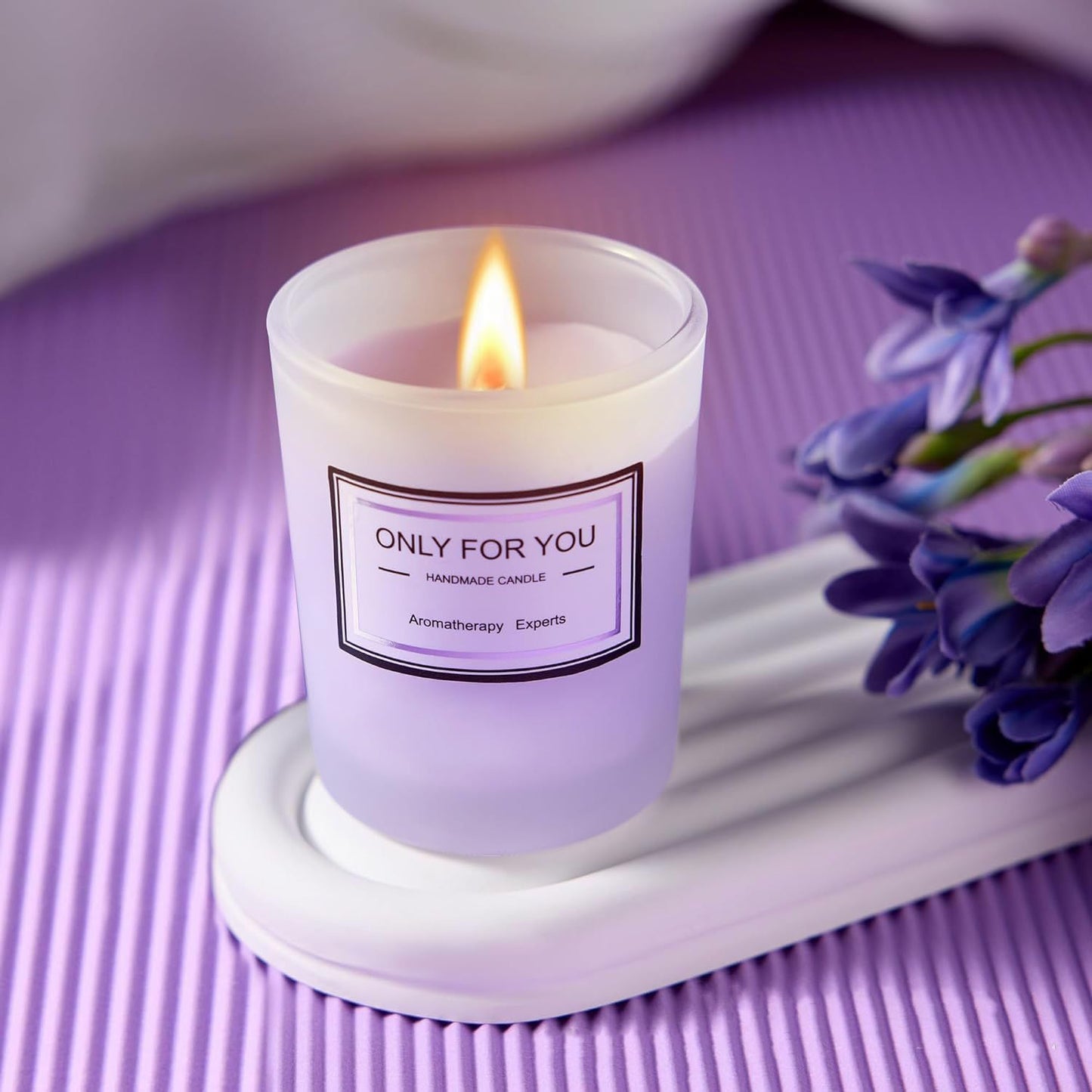 Luxury Gift Box for Women - Spa Self Care Basket with Tumbler, Bath Salts, Candle, Silk Eye Mask | Birthday, Valentine's, Mother's Day Present (Pink/Purple) (Pink)