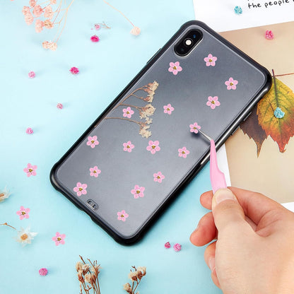 100 Pcs Natural Dried Forget Me Not Flowers Don't Forget Me Real Dried Pressed Flowers for Jewelry Candle Card Making DIY Resin Ornaments Nail Art Decorations(Pink)