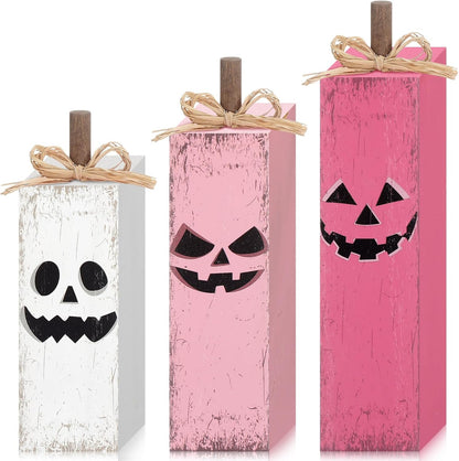 3 Pcs Pink Halloween Table Decor, Pink Ghost Table Centerpieces