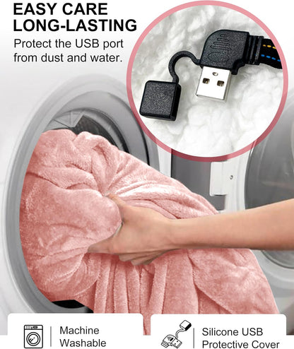 Wearable Heated Blanket Cordless Oversized Hoodie Sweatshirt