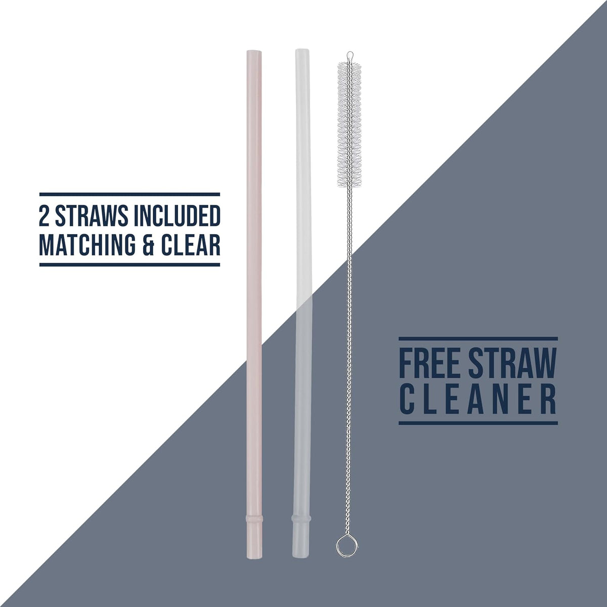 Hogg Big Swig 40oz Tumbler with Handle and Straw - Light Pink, 40 oz Tumbler, Insulated Cup with Handle, 40oz Water Bottle with Straw, Thermal Cups, Leak Proof Lid, Travel Mugs, Stainless Steel