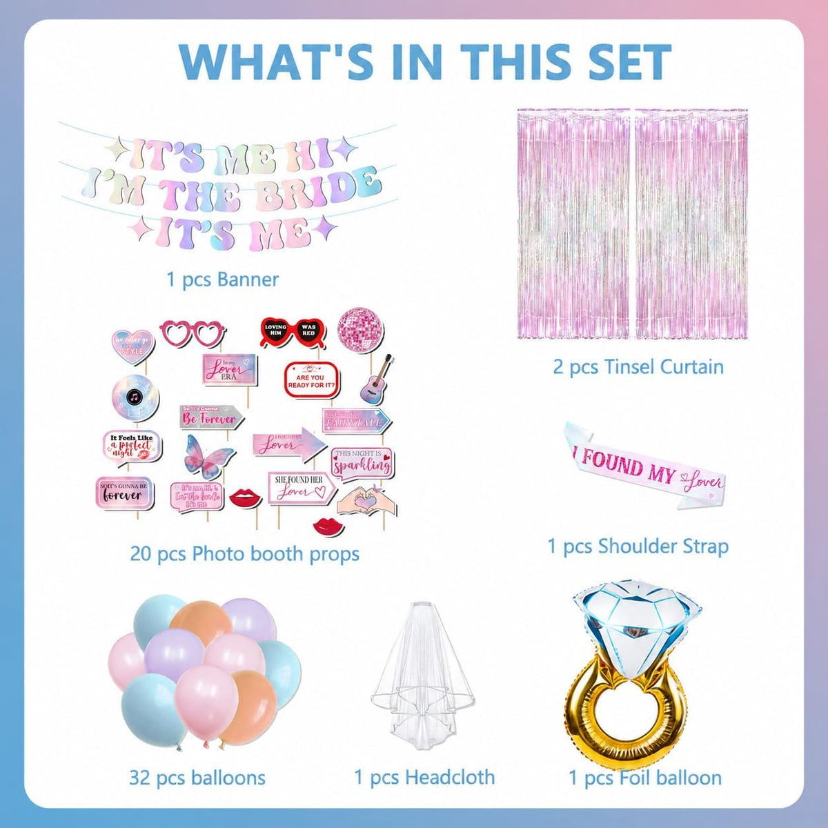 Its Me Hi Im The Bride Its Me Bachelorette Bridal Shower Party Decorations