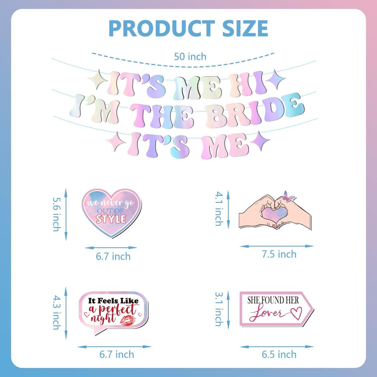 Its Me Hi Im The Bride Its Me Bachelorette Bridal Shower Party Decorations