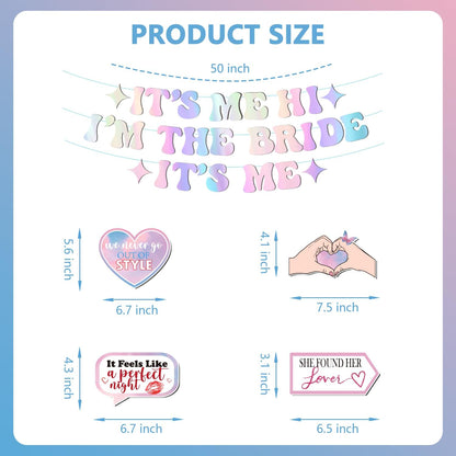 Its Me Hi Im The Bride Its Me Bachelorette Bridal Shower Party Decorations