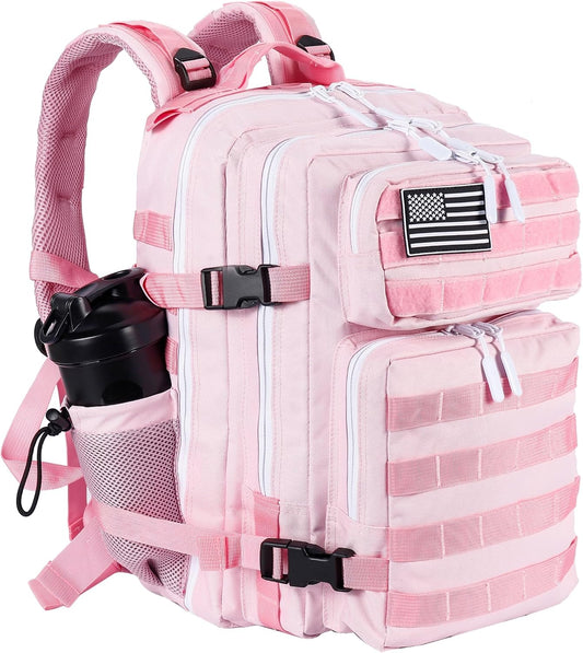 Tactical Military Backpack for Men and Women 25L/35L Army Assault Pack Bag Small Rucksack with Bottle Holder