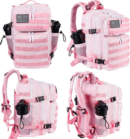 Tactical Military Backpack for Men and Women 25L/35L Army Assault Pack Bag Small Rucksack with Bottle Holder