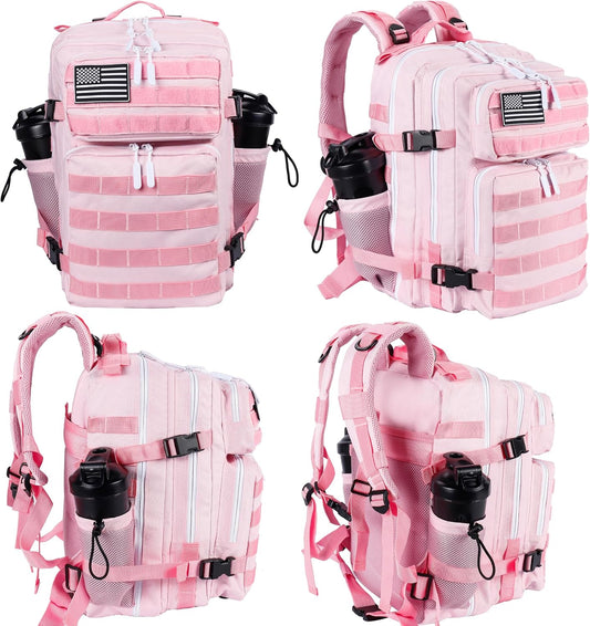 Tactical Military Backpack for Men and Women 25L/35L Army Assault Pack Bag Small Rucksack with Bottle Holder
