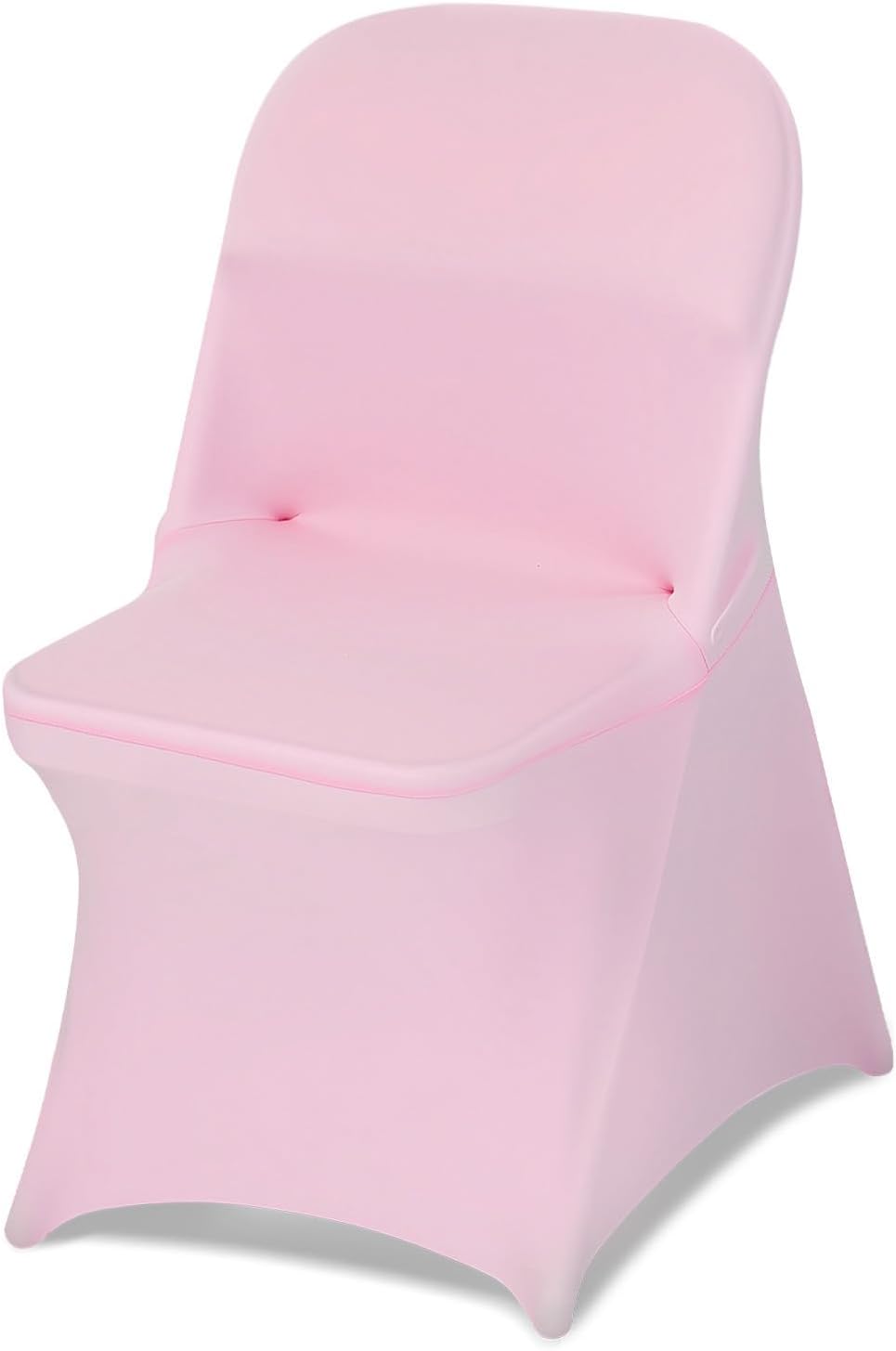Chair Covers, Polyester Spandex Chair Cover, Stretch Slipcovers for Wedding Party Dining Banquet Flat-Front Chair Covers (Pink-c, 50PCS)