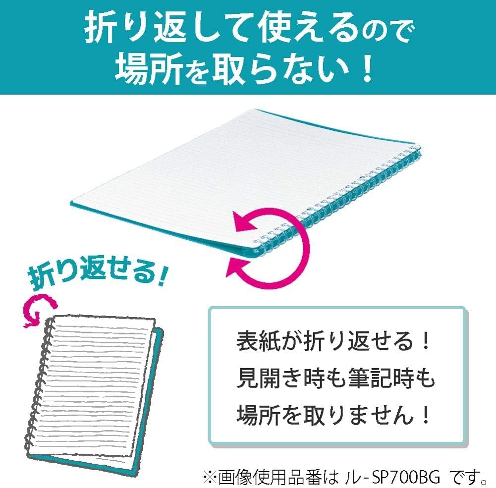 Kokuyo Smart Ring Binder, B5 Light Pink Binder Notebook, Up to 25 Sheets