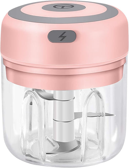 Electric Garlic Mincer, 250ML Small Onion Chopper USB