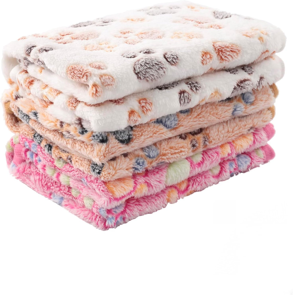 3 Pack Fleece Pet Blankets Warm Bed Throw for Dogs & Cats 23x15in