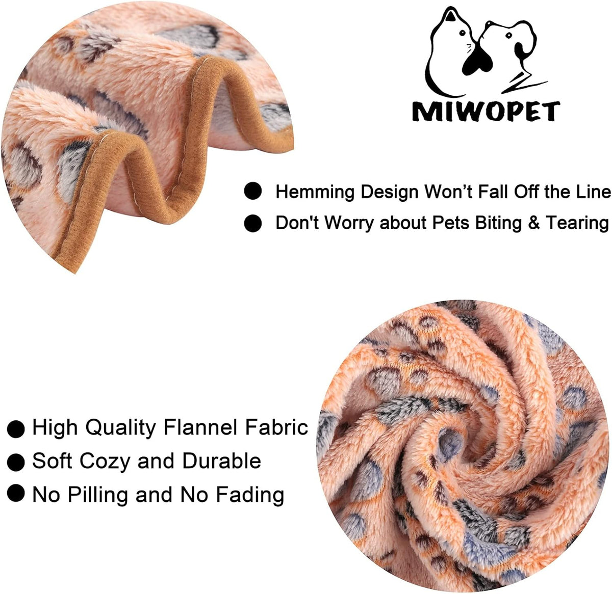 3 Pack Fleece Pet Blankets Warm Bed Throw for Dogs & Cats 23x15in