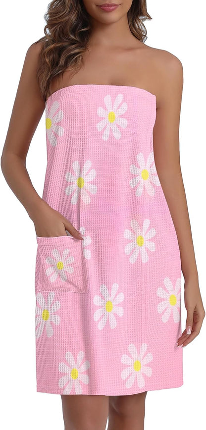 Waffle Robes For Women Bath Wraps Lightweight Bathrobe