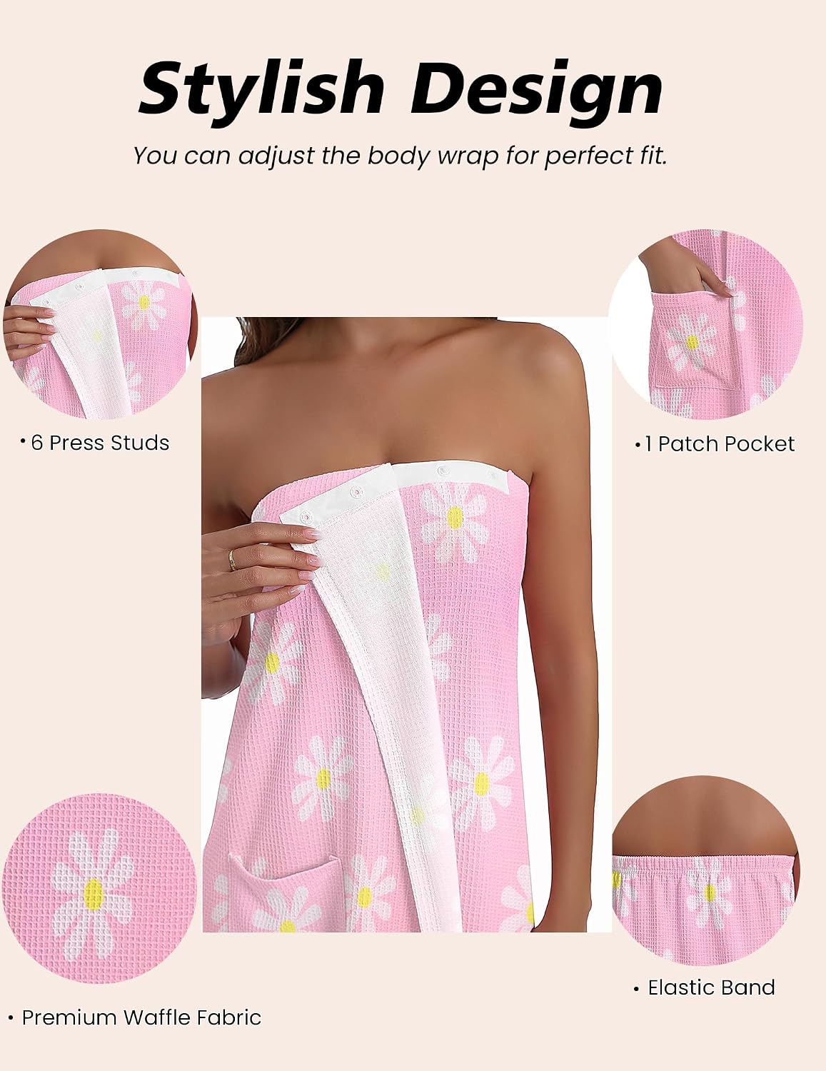 Waffle Robes For Women Bath Wraps Lightweight Bathrobe