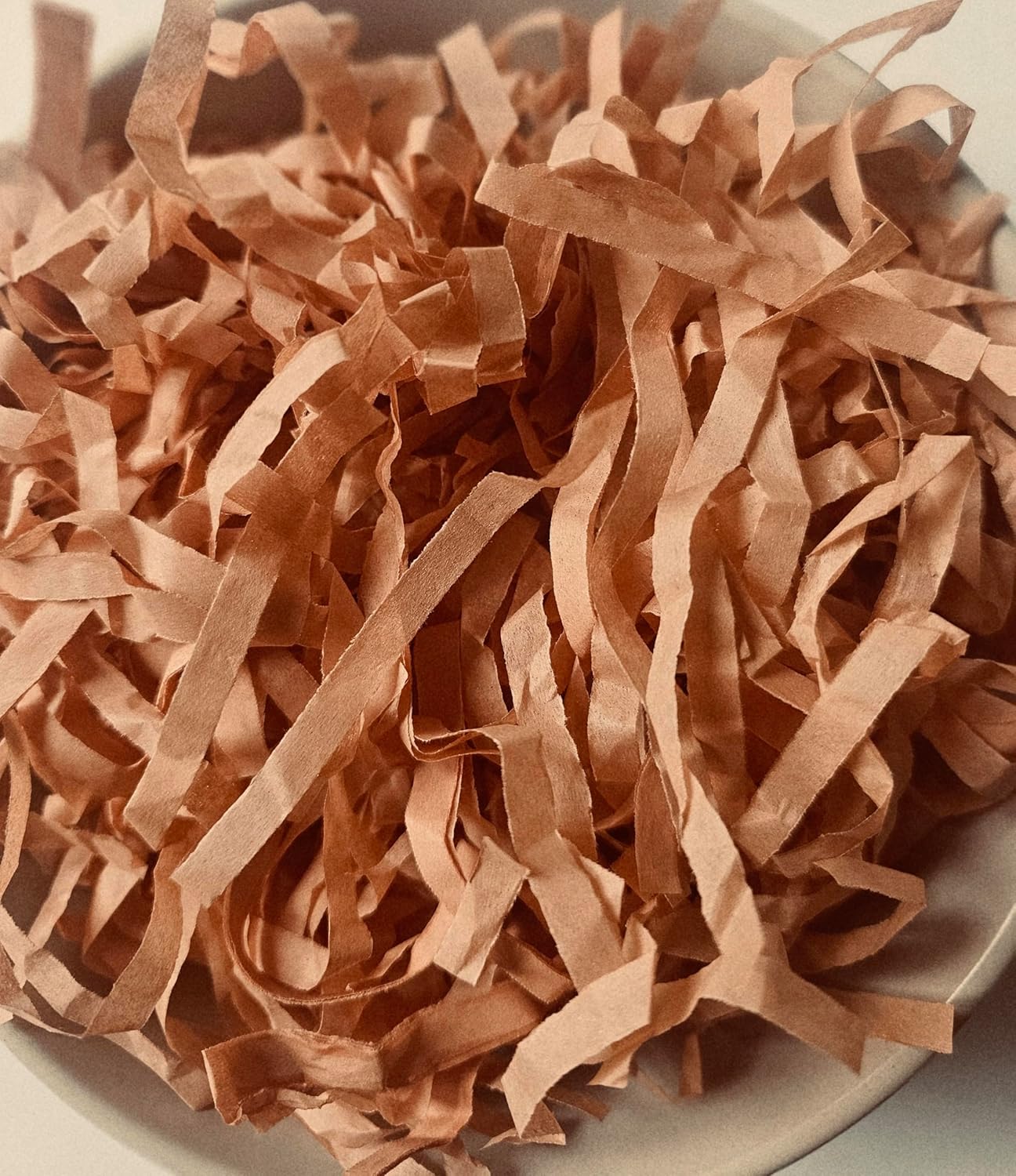 Terracotta Dusty Peach Shredded Paper Box Filler Hamper Gift Basket Acid-free Colourfast (200g)