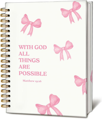 Bible Journal for Women, Christian Prayer Journal Notebook for Women