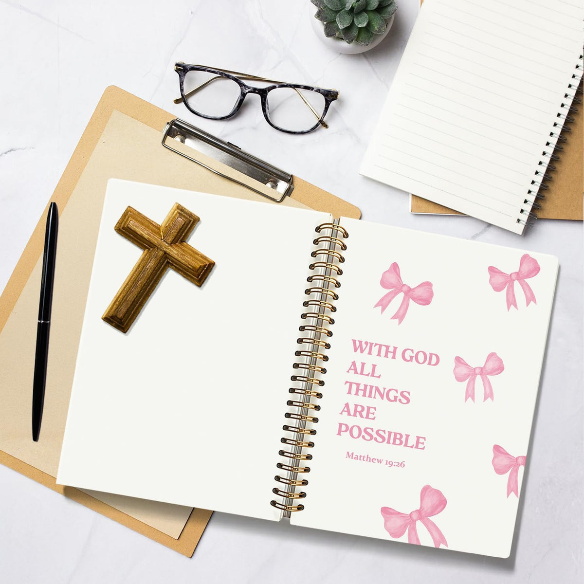Bible Journal for Women, Christian Prayer Journal Notebook for Women