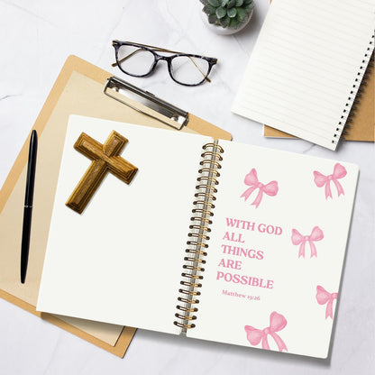 Bible Journal for Women, Christian Prayer Journal Notebook for Women