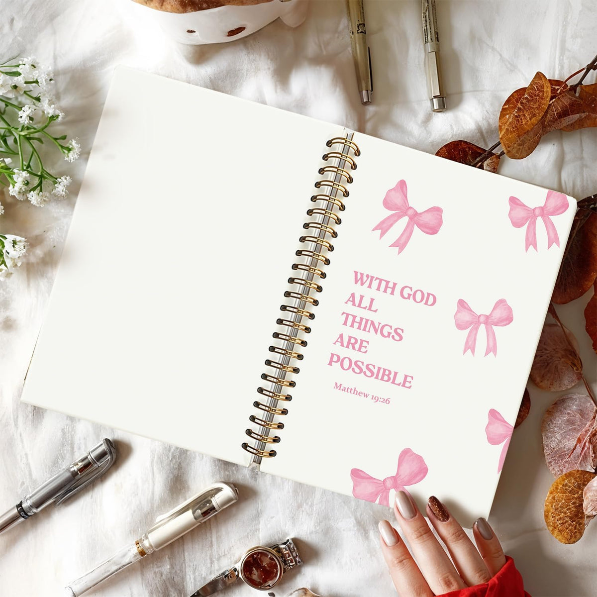 Bible Journal for Women, Christian Prayer Journal Notebook for Women