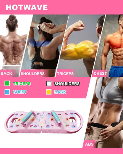 Push Up Board, Portable PushUp Board, Foldable 20 in 1 Push Up Bar